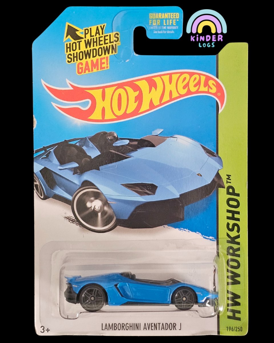 Hot Wheels Lamborghini Aventador J (Blue) - Kinder Logs