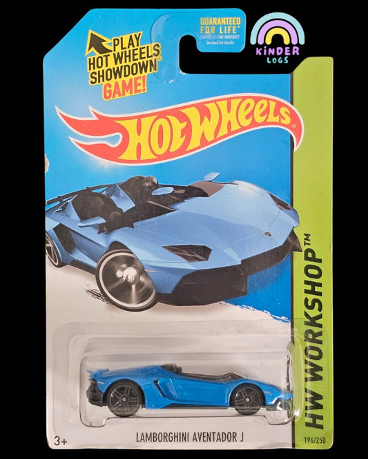 Hot Wheels Lamborghini Aventador J (Blue) - Kinder Logs