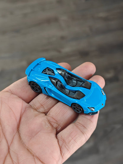 Hot Wheels Lamborghini Aventador J - Blue (Uncarded - New) - Kinder Logs