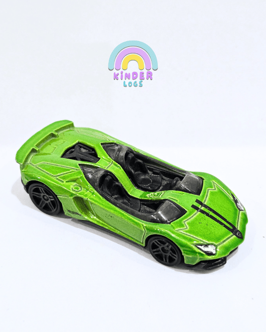 Hot Wheels Lamborghini Aventador J - Green (Used Car) - Kinder Logs