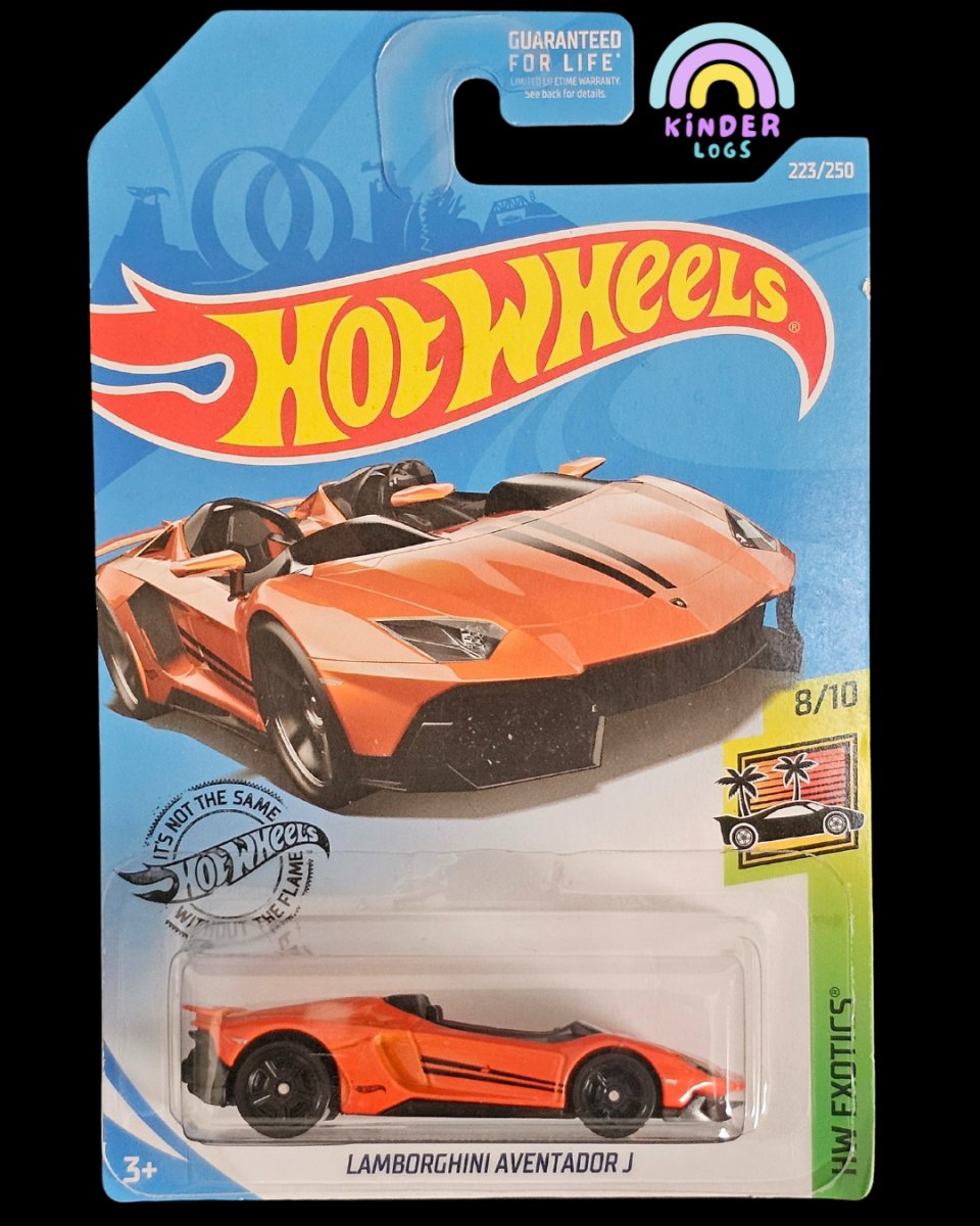 Hot Wheels Lamborghini Aventador J (Orange) - Kinder Logs