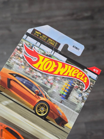 Hot Wheels Lamborghini Aventador Miura Homage - 1/4 Mile Finals (Imported) - Kinder Logs