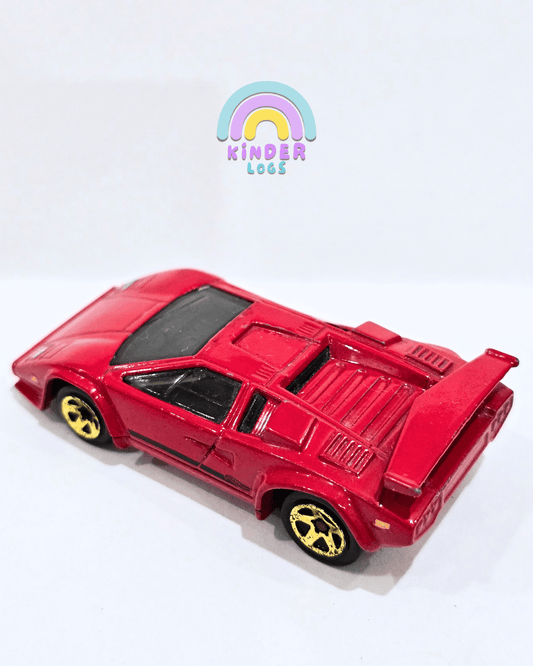 Hot Wheels Lamborghini Countach LP500 - Red - 1 Walmart Exclusive (Used Car) - Kinder Logs