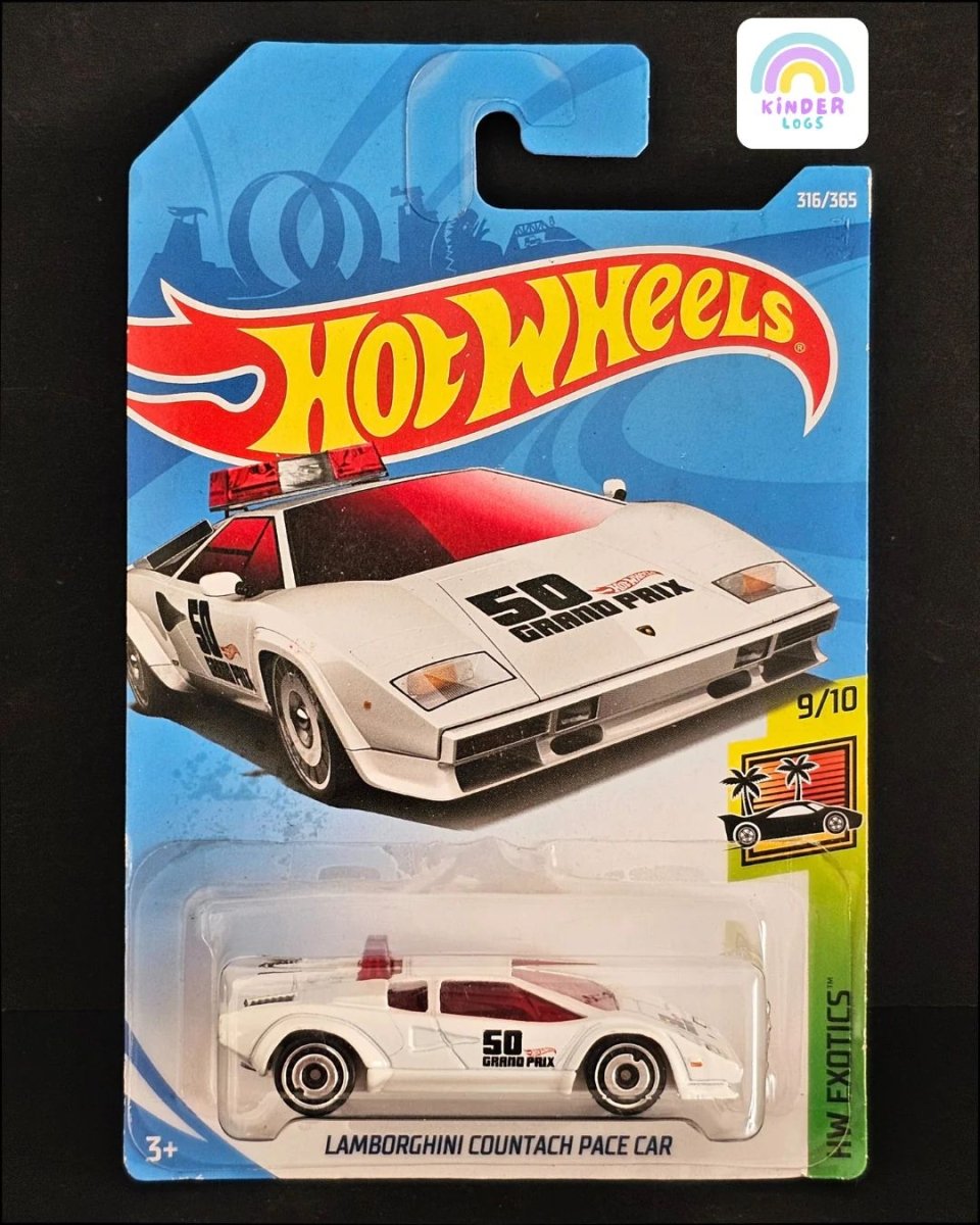 Hot Wheels Lamborghini Countach Pace Car (50 Grand Prix) - Kinder Logs