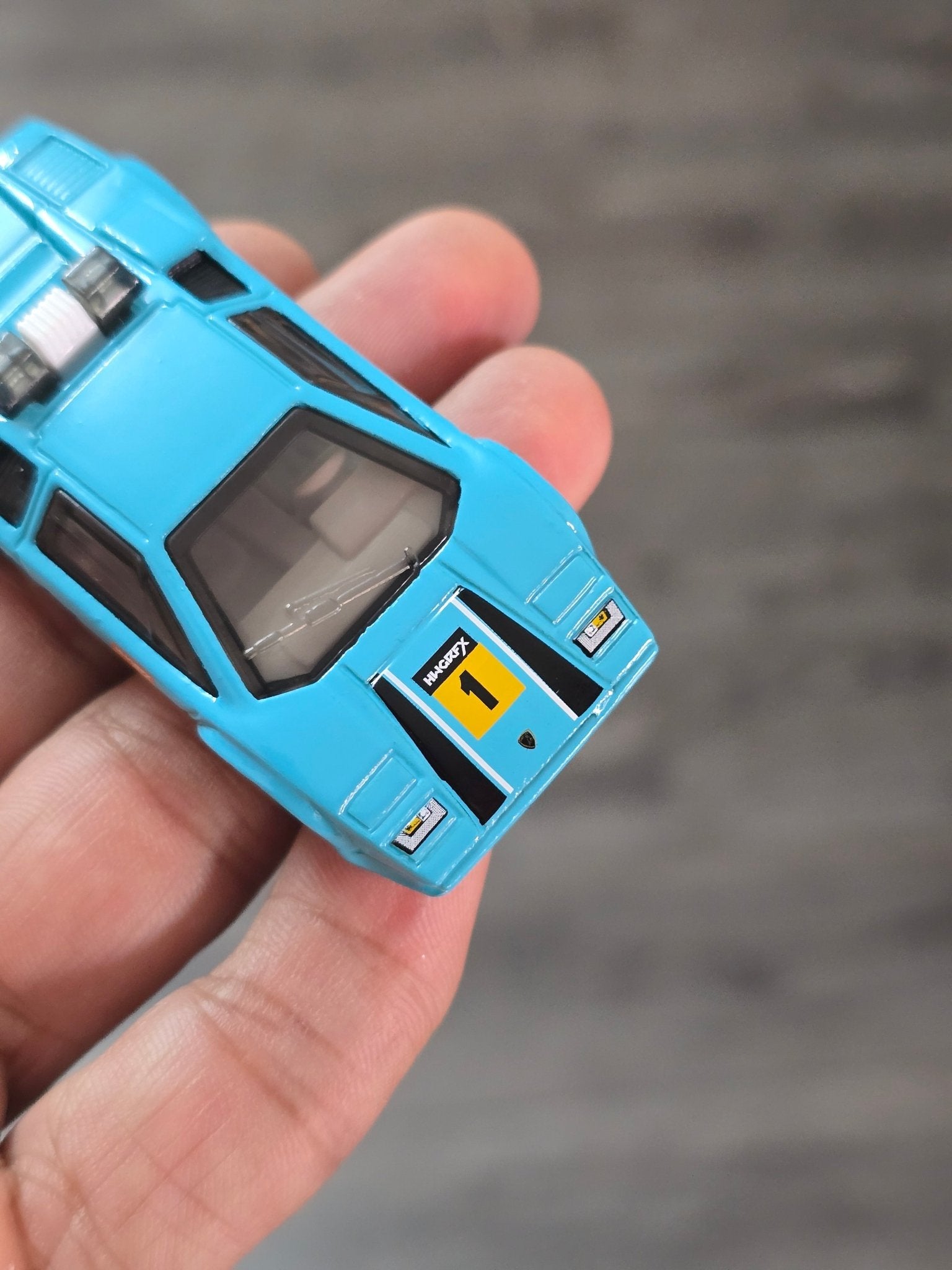 Hot Wheels Lamborghini Countach Pace Car - Aquamarine (Uncarded - New) - Kinder Logs