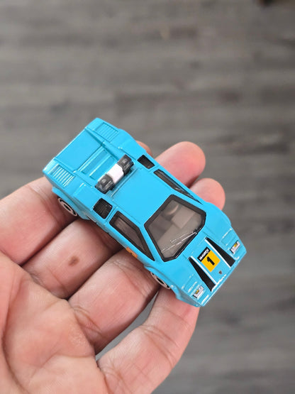 Hot Wheels Lamborghini Countach Pace Car - Aquamarine (Uncarded - New) - Kinder Logs
