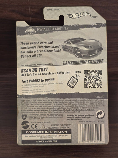 Hot Wheels Lamborghini Estoque - Orange (2011 Imported Card) - Kinder Logs