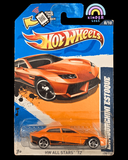 Hot Wheels Lamborghini Estoque - Orange (2011 Imported Card) - Kinder Logs