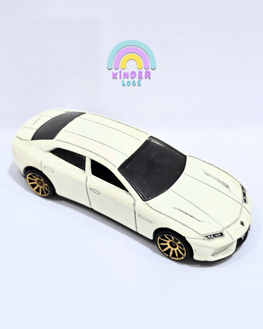 Hot Wheels Lamborghini Estoque - White (Used Car) - Kinder Logs