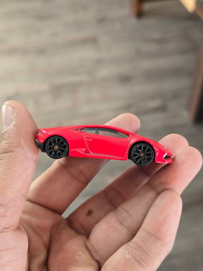 Hot Wheels Lamborghini Huracan LP 610 - 4 - Red (Pre - Owned) - Kinder Logs