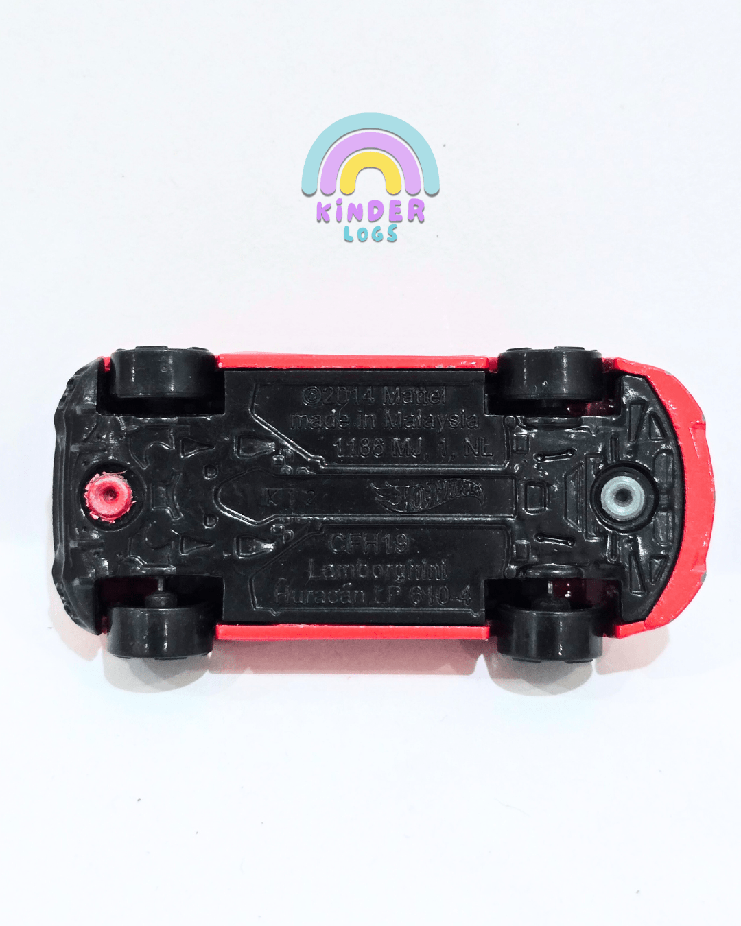 Hot Wheels Lamborghini Huracan LP 610 - 4 - Red (Used Car) - Kinder Logs