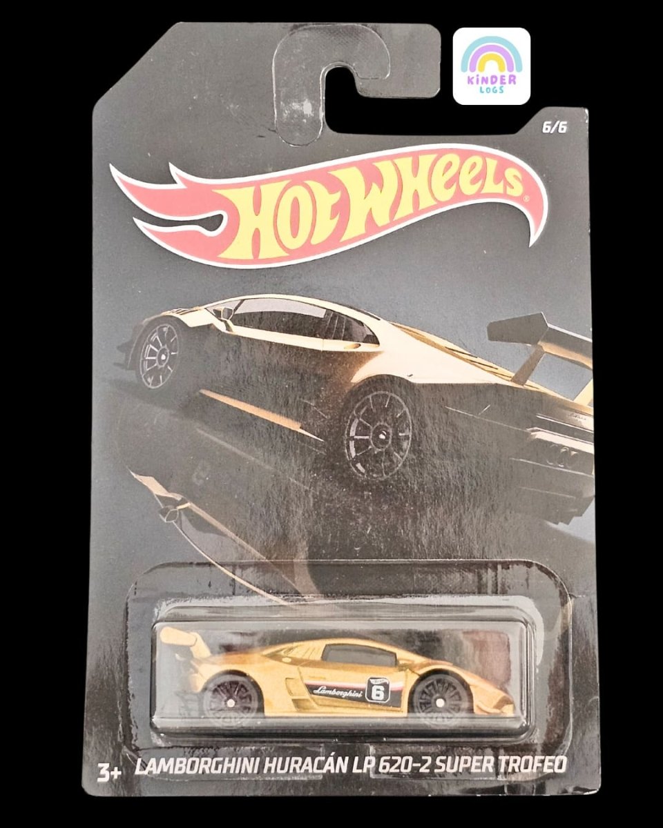 Hot Wheels Lamborghini Huracan LP 620 - 2 Super Trofeo (Gold) - Kinder Logs