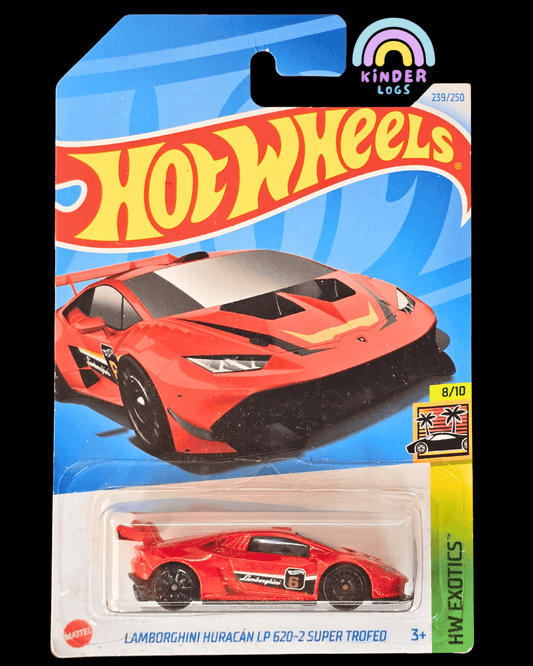 Hot Wheels Lamborghini Huracan LP 620 - 2 Super Trofeo - Red (Imported) - Kinder Logs