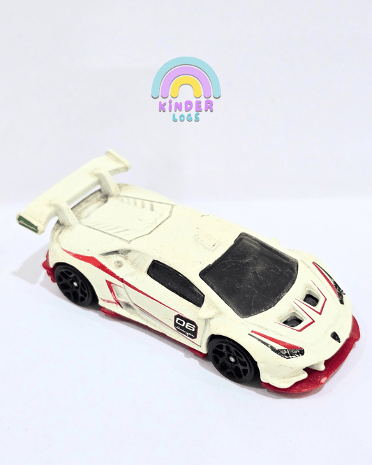 Hot Wheels Lamborghini Huracan LP 620 - 2 Super Trofeo - White (Used Car) - Kinder Logs