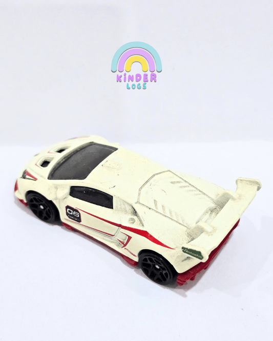 Hot Wheels Lamborghini Huracan LP 620 - 2 Super Trofeo - White (Used Car) - Kinder Logs