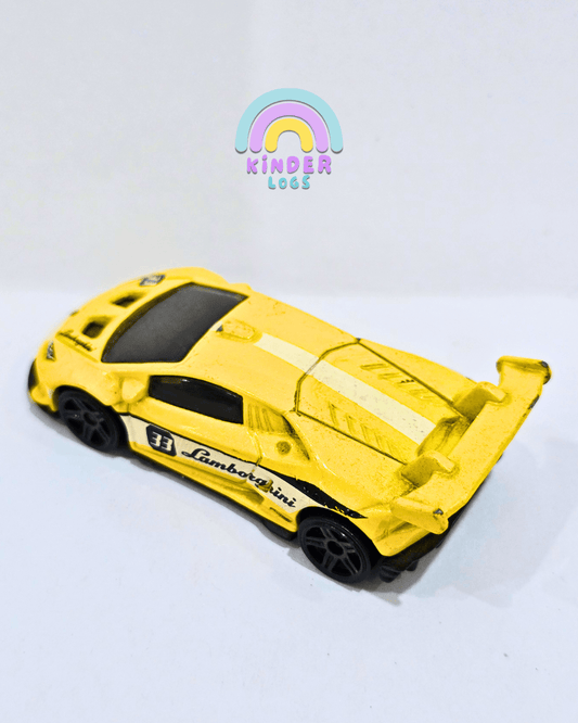 Hot Wheels Lamborghini Huracan LP 620 - 2 Super Trofeo - Yellow (Used Car) - Kinder Logs