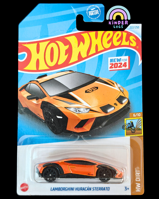 Hot Wheels Lamborghini Huracan Sterrato - Creased Card (Imported) - Kinder Logs