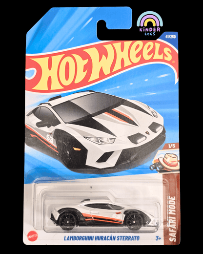 Hot Wheels Lamborghini Huracan Sterrato - White (Imported) - Kinder Logs