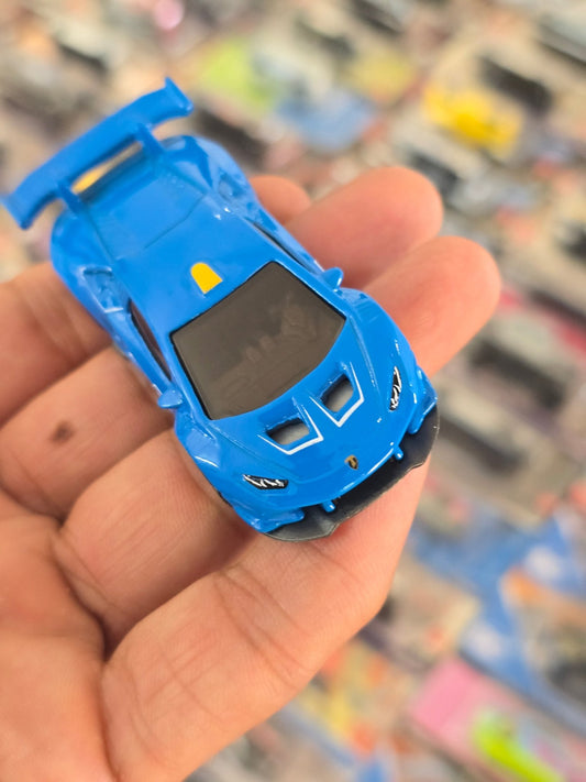 Hot Wheels Lamborghini Huracan Super Trofeo - Blue (Uncarded) - Kinder Logs