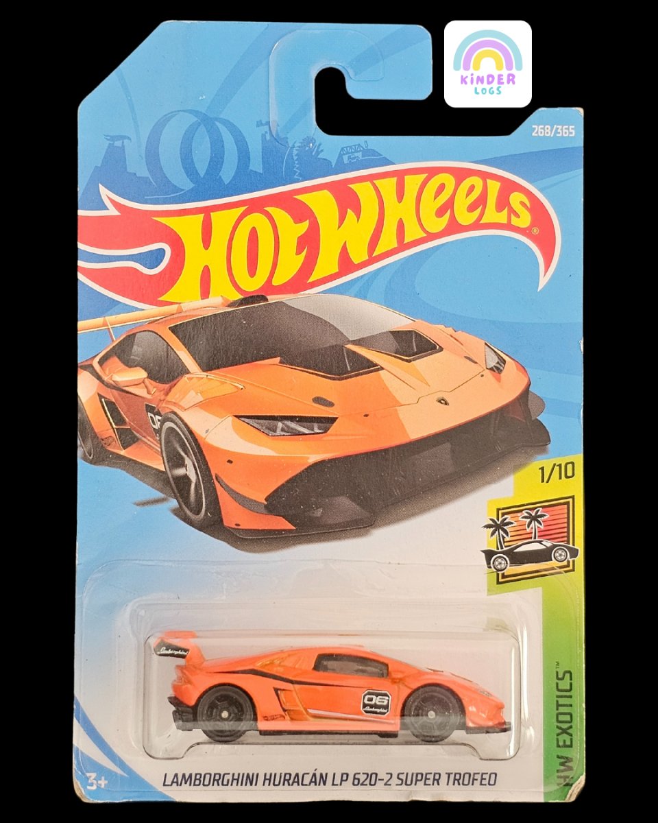 Hot Wheels Lamborghini Huracan Super Trofeo (Orange) - Kinder Logs