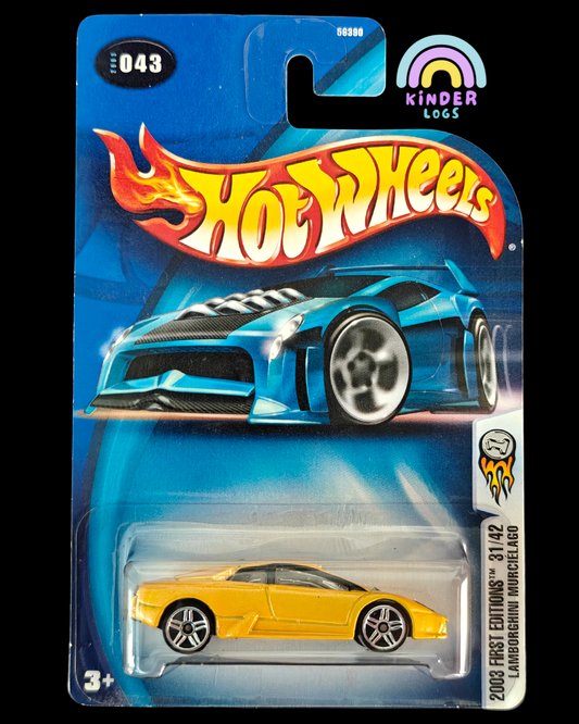 Hot Wheels Lamborghini Murcielago - Yellow (Imported) - Kinder Logs