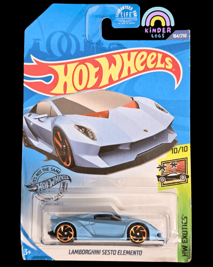 Hot Wheels Lamborghini Sesto Elemento - Blue (Imported) - Kinder Logs