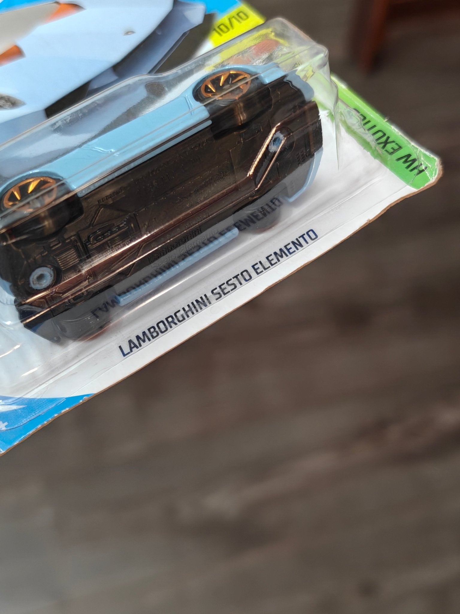 Hot Wheels Lamborghini Sesto Elemento - Blue (Imported) - Kinder Logs