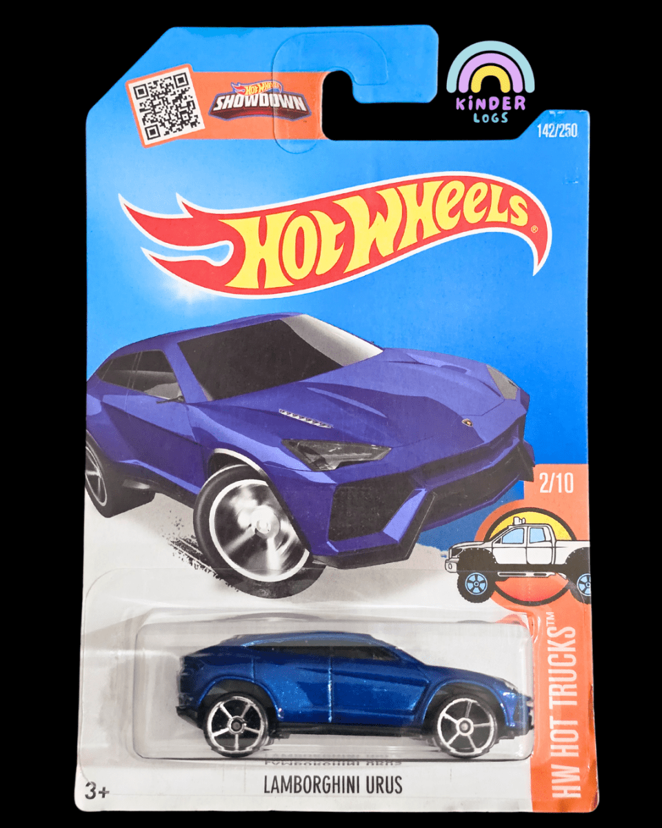 Hot Wheels Lamborghini Urus - Blue (Imported) - Kinder Logs