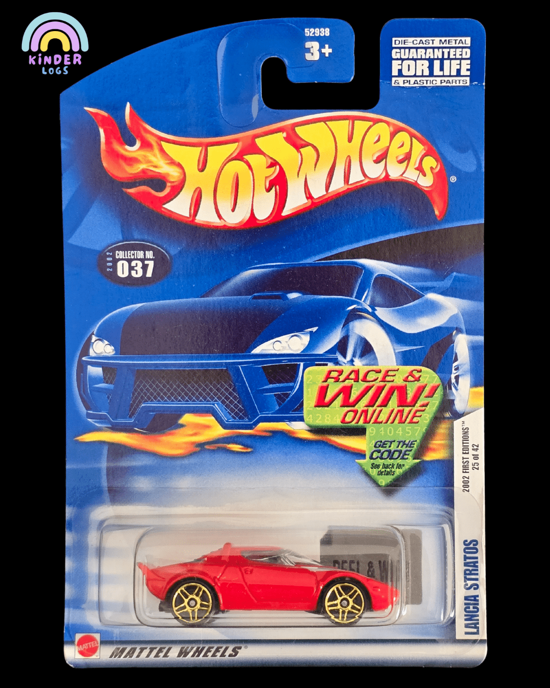 Hot Wheels Lancia Stratos - Collector No. 037 - Kinder Logs