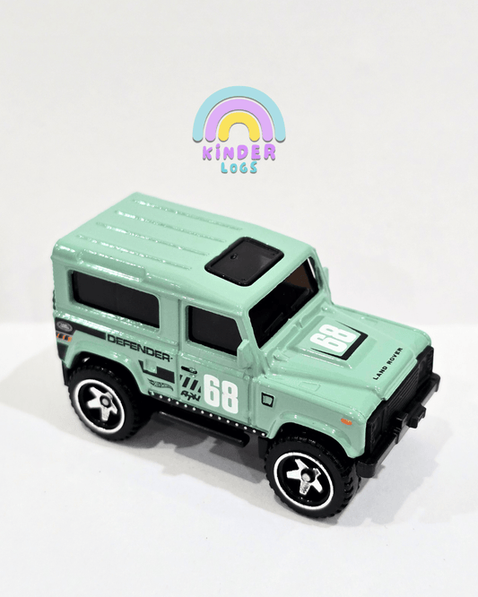 Hot Wheels Land Rover Defender 90 - Green (Uncarded - New) - Kinder Logs