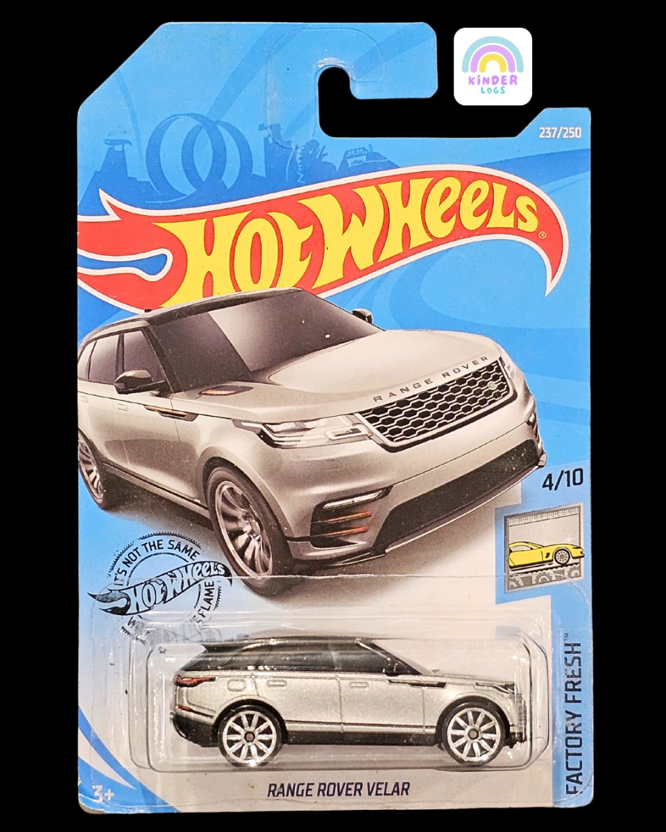 Hot Wheels Land Rover Range Rover Velar (Silver) - Kinder Logs