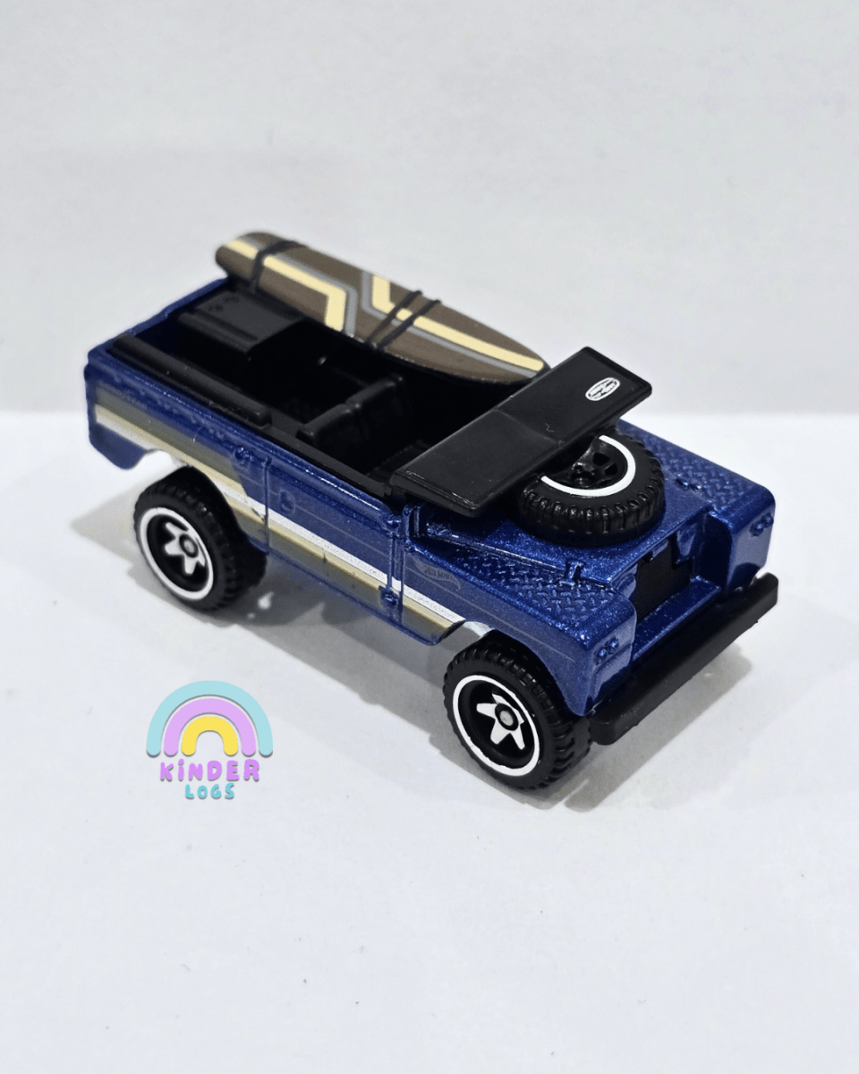 Hot Wheels Land Rover Series II - Blue (Uncarded) - Kinder Logs