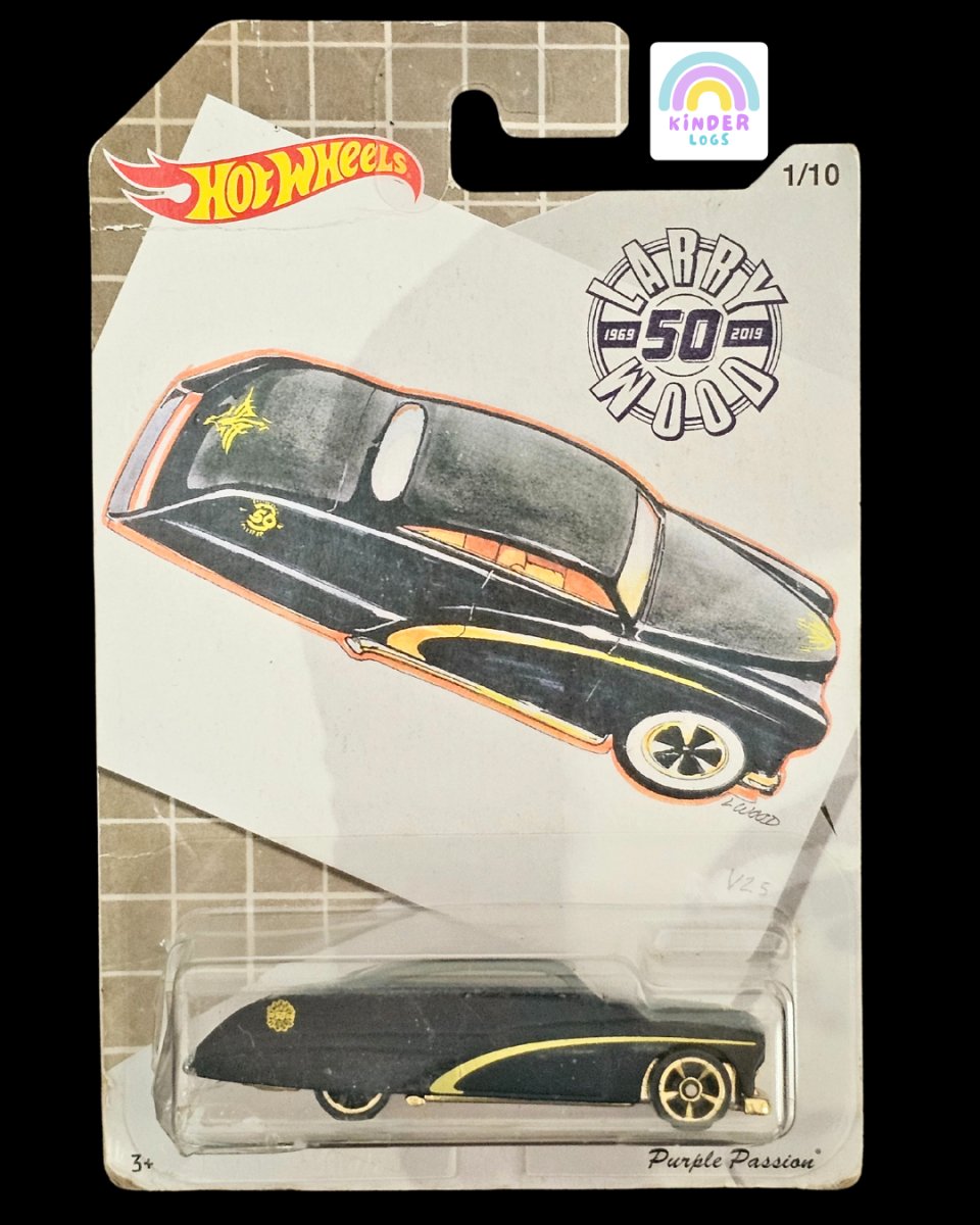 Hot Wheels Larry Wood Purple Passion (Broken Blister) - Kinder Logs