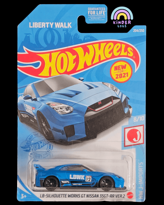 Hot Wheels LB - Silhouette Works GT Nissan 35GT - RR Ver.2 (Blue) - Kinder Logs