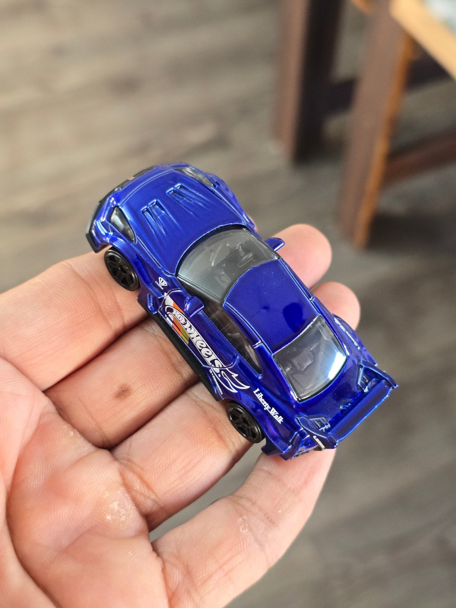 Hot Wheels LB - Silhouette Works GT Nissan 35GT - RR Ver.2 - Blue (Uncarded - New) - Kinder Logs