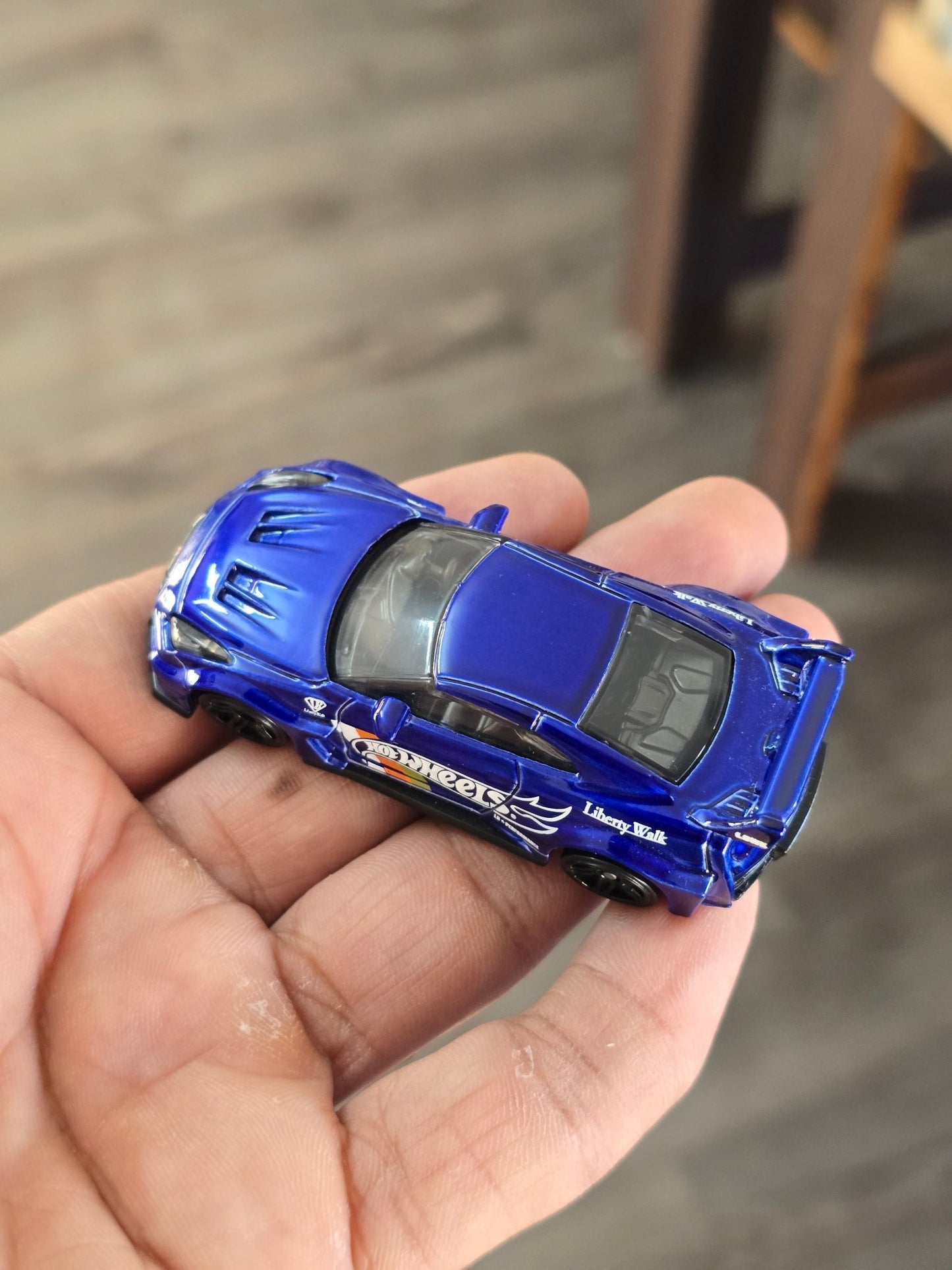 Hot Wheels LB - Silhouette Works GT Nissan 35GT - RR Ver.2 - Blue (Uncarded - New) - Kinder Logs