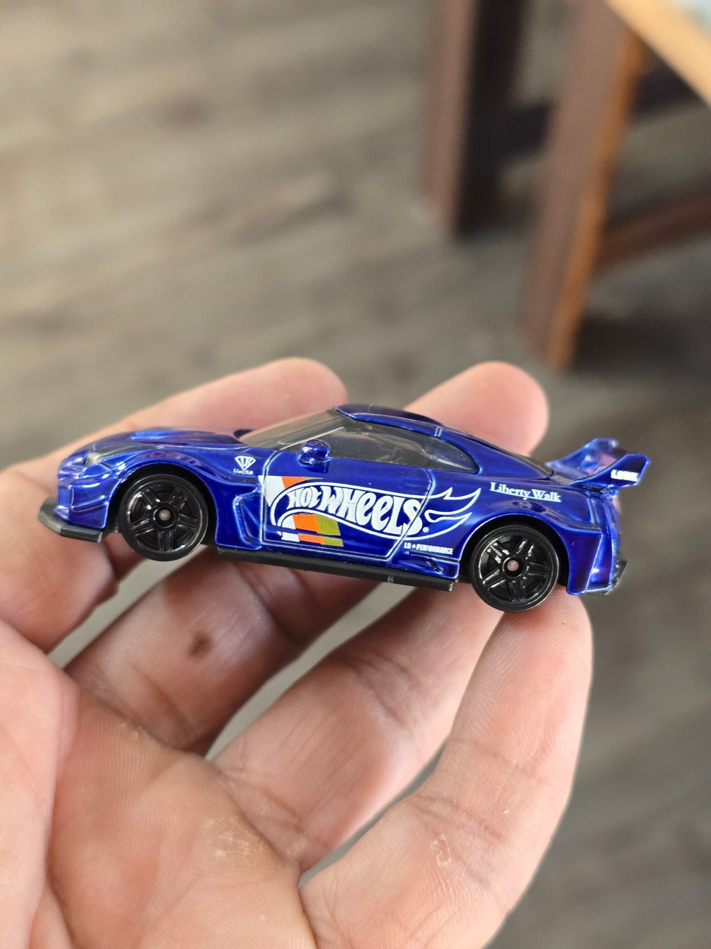 Hot Wheels LB - Silhouette Works GT Nissan 35GT - RR Ver.2 - Blue (Uncarded - New) - Kinder Logs