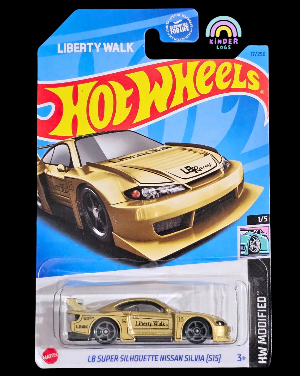 Hot Wheels LB Super Silhouette Nissan Silvia S15 (Gold) - Kinder Logs