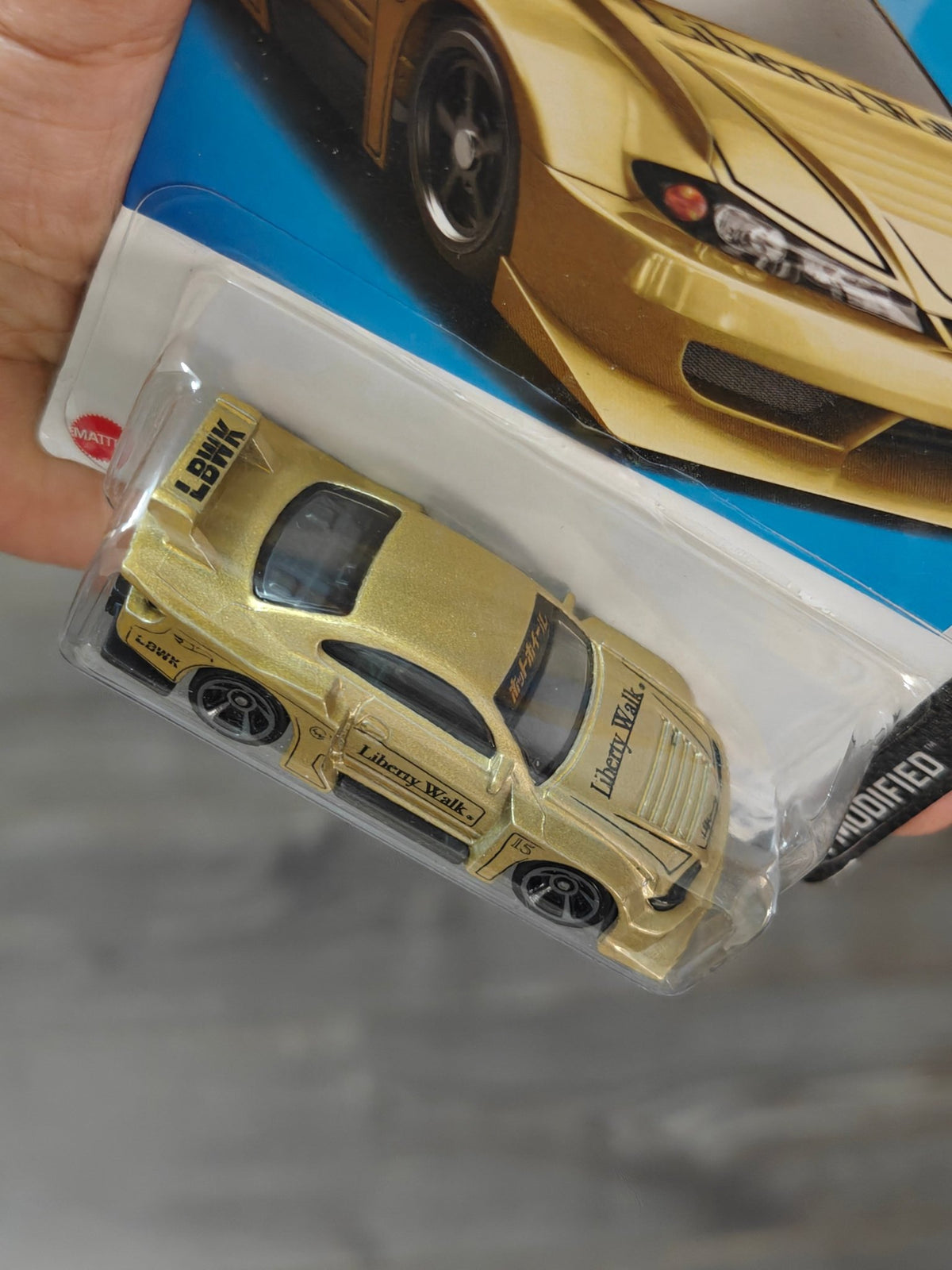 Hot Wheels LB Super Silhouette Nissan Silvia S15 - Gold (Imported) - Kinder Logs