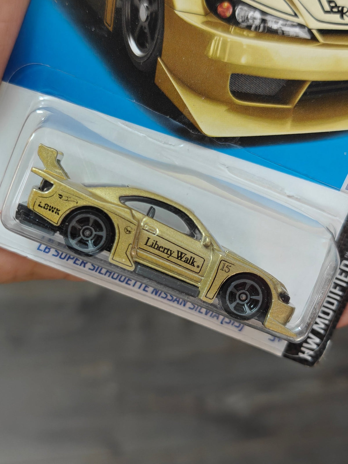 Hot Wheels LB Super Silhouette Nissan Silvia S15 - Gold (Imported) - Kinder Logs