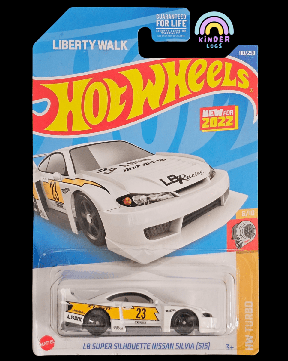 Hot Wheels LB Super Silhouette Nissan Silvia S15 (White) - Kinder Logs