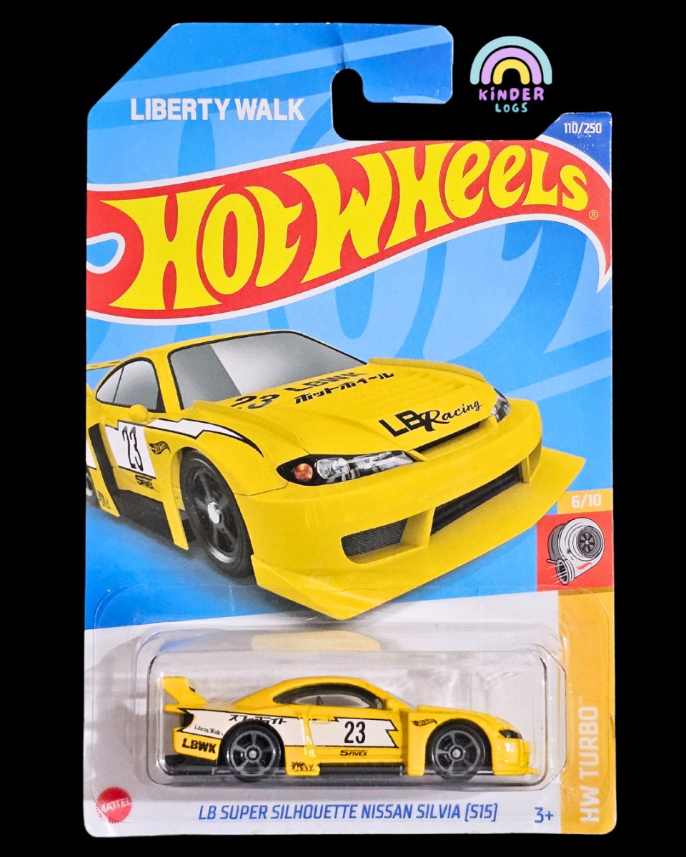 Hot Wheels LB Super Silhouette Nissan Silvia S15 (Yellow) - Kinder Logs