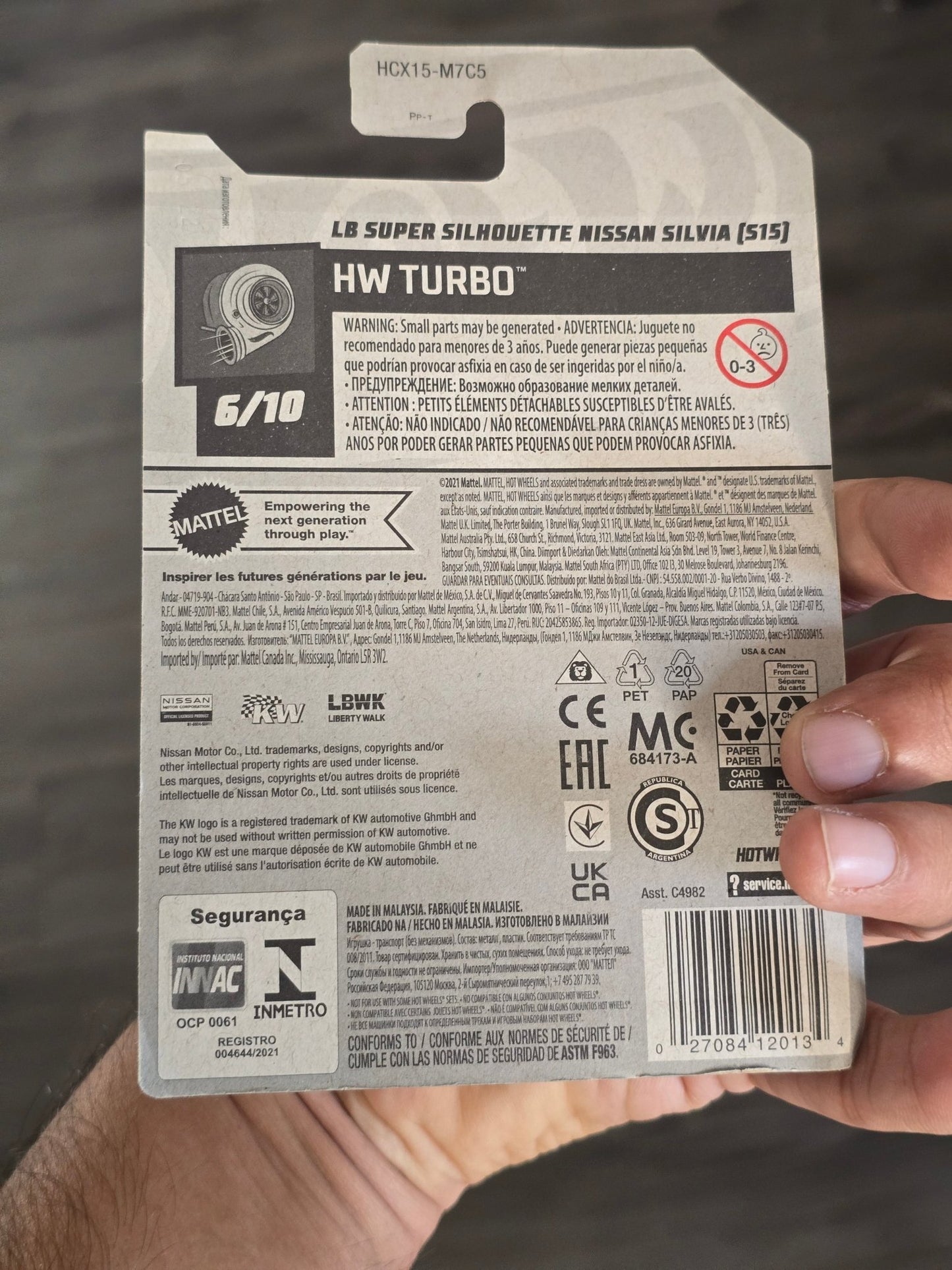 Hot Wheels LB Super Silhouette Nissan Silvia S15 (Yellow) - Kinder Logs