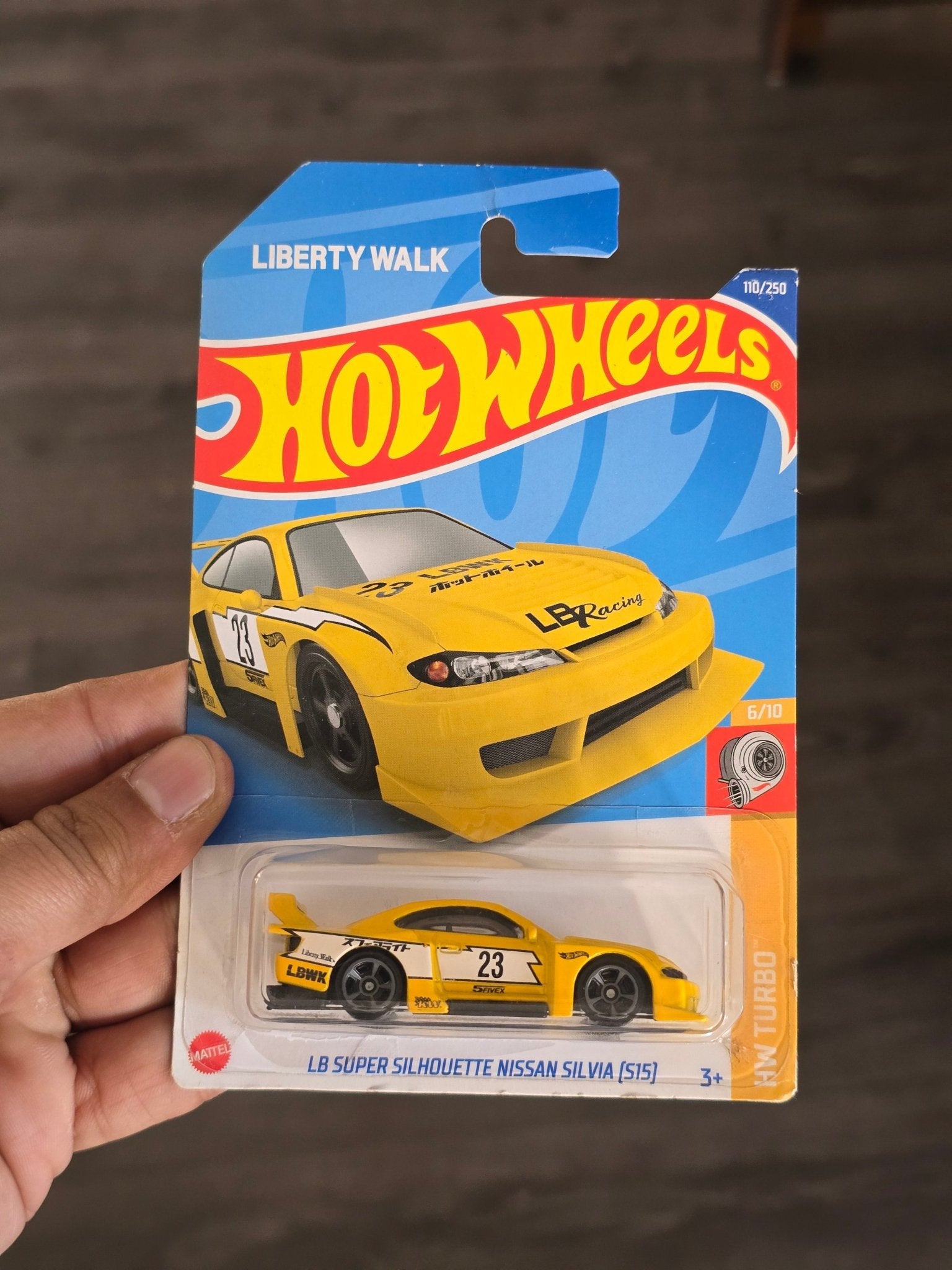 Hot Wheels LB Super Silhouette Nissan Silvia S15 (Yellow) - Kinder Logs