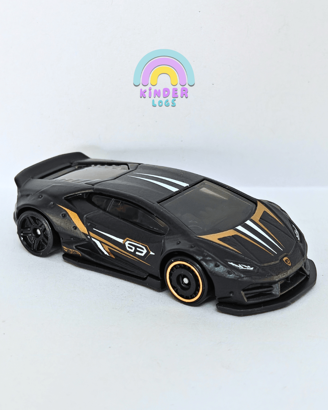 Hot Wheels LB Works Lamborghini Huracan Coupe - Black (Uncarded - New) - Kinder Logs