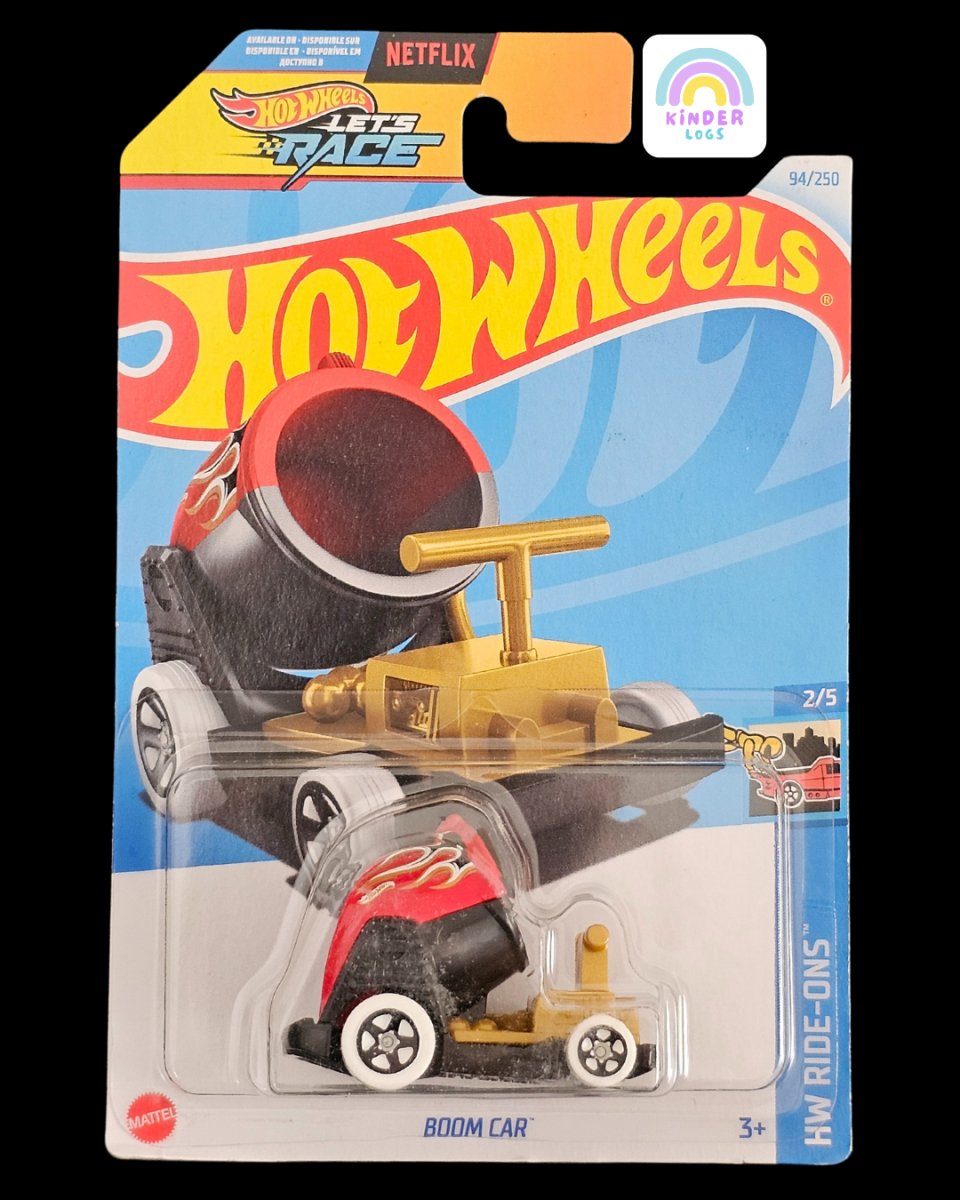 Hot Wheels Let's Race Boom Car - HW Ride - Ons - Kinder Logs