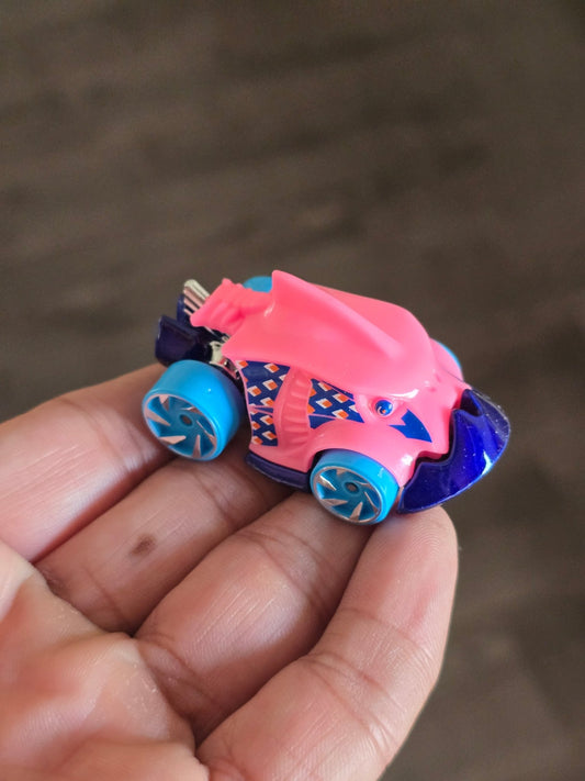 Hot Wheels Let's Race Netflix Piranha Terror - Pink (Uncarded - New) - Kinder Logs