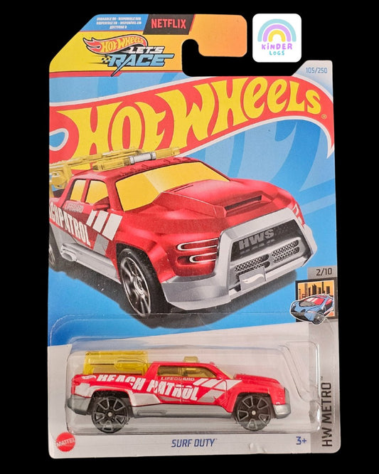 Hot Wheels Let's Race Surf Duty - Kinder Logs