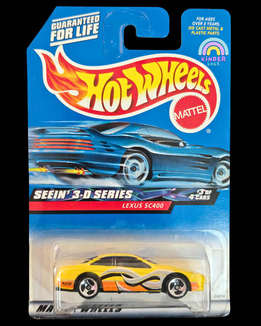 Hot Wheels Lexus SC400 - Seein' 3D Series (Imported) - Kinder Logs