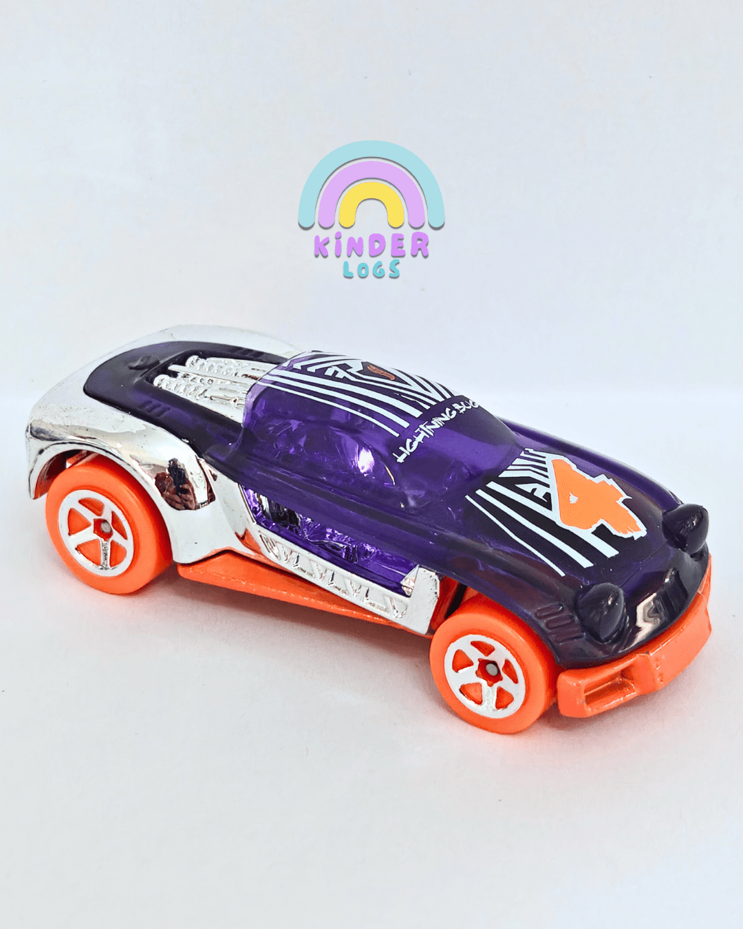 Hot Wheels Lightnin' Bug - Purple (Uncarded - New) - Kinder Logs